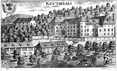 Castle of Keutschach in the Carinthian by Johann Weikhard von Valvasor